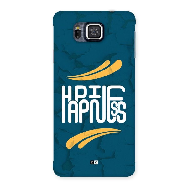 Happpiness Typography Back Case for Galaxy Alpha