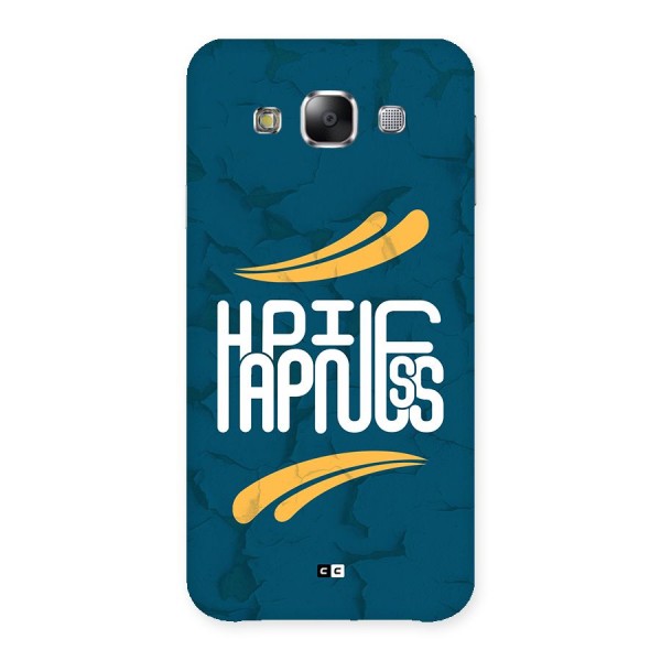Happpiness Typography Back Case for Galaxy E5