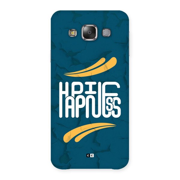 Happpiness Typography Back Case for Galaxy E7