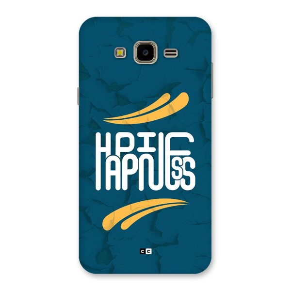 Happpiness Typography Back Case for Galaxy J7 Nxt