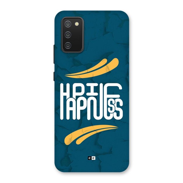 Happpiness Typography Back Case for Galaxy M02s