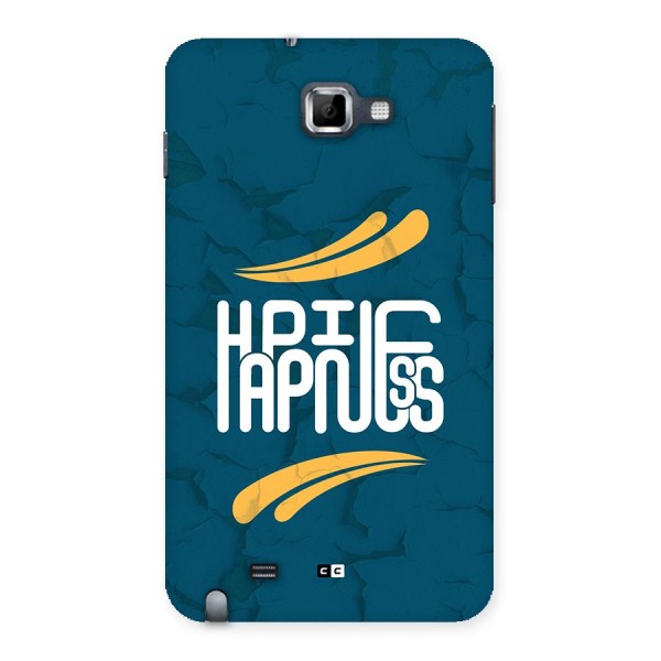 Happpiness Typography Back Case for Galaxy Note