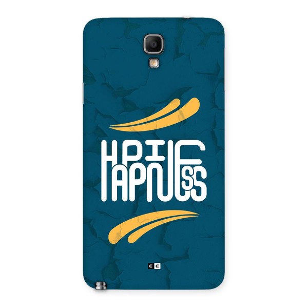 Happpiness Typography Back Case for Galaxy Note 3 Neo