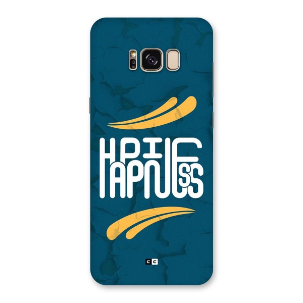 Happpiness Typography Back Case for Galaxy S8 Plus