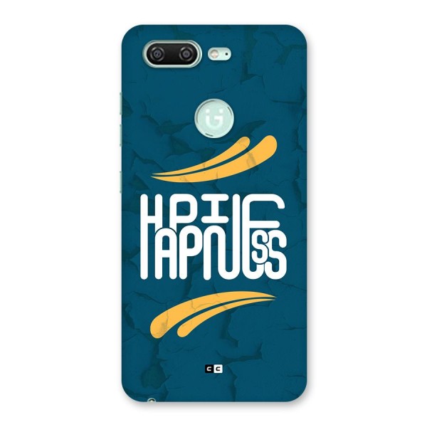 Happpiness Typography Back Case for Gionee S10