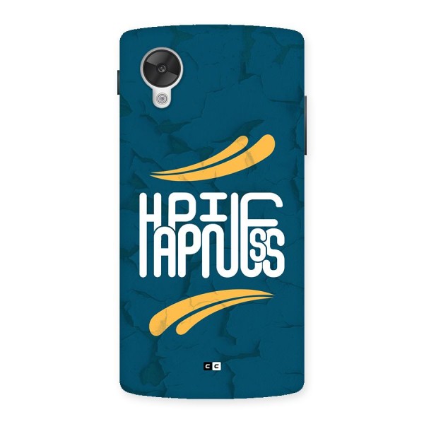Happpiness Typography Back Case for Google Nexus 5
