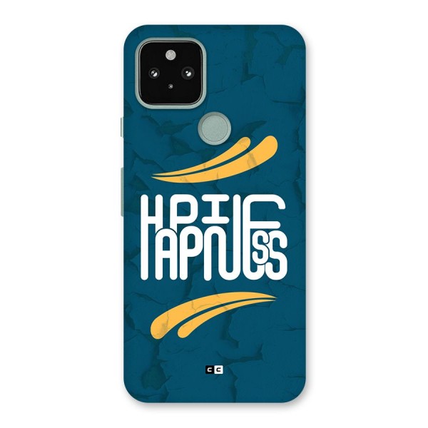 Happpiness Typography Back Case for Google Pixel 5