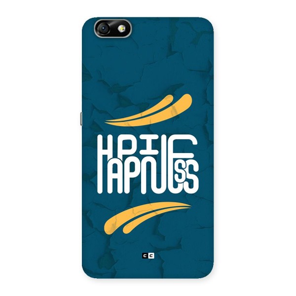 Happpiness Typography Back Case for Honor 4X