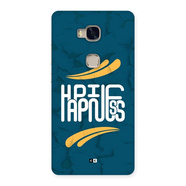 Happpiness Typography Back Case for Honor 5X