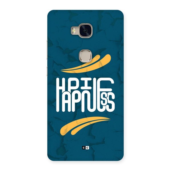 Happpiness Typography Back Case for Honor 5X