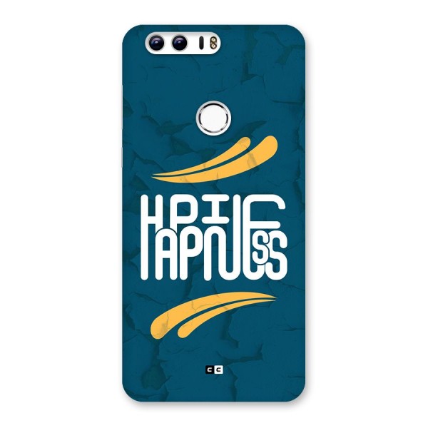 Happpiness Typography Back Case for Honor 8