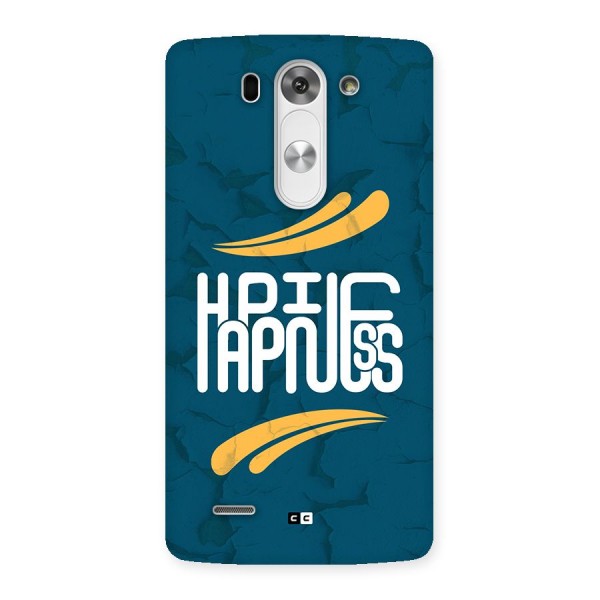 Happpiness Typography Back Case for LG G3 Mini