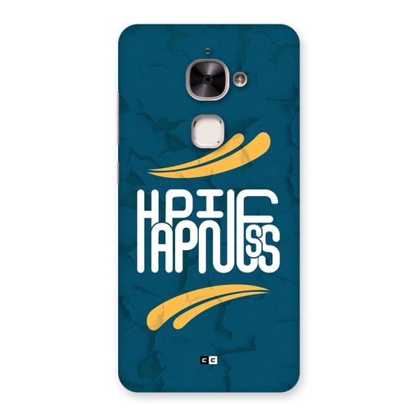 Happpiness Typography Back Case for Le 2
