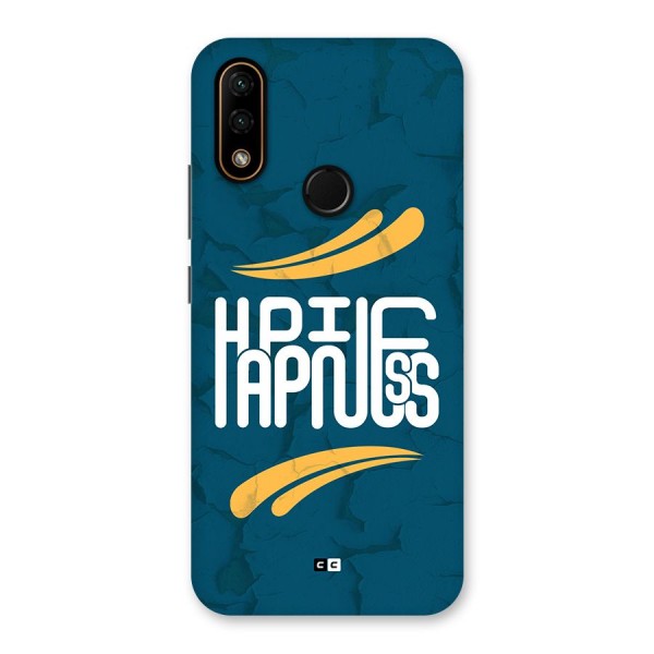 Happpiness Typography Back Case for Lenovo A6 Note