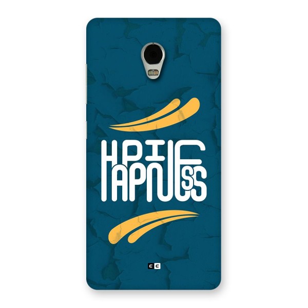 Happpiness Typography Back Case for Lenovo Vibe P1