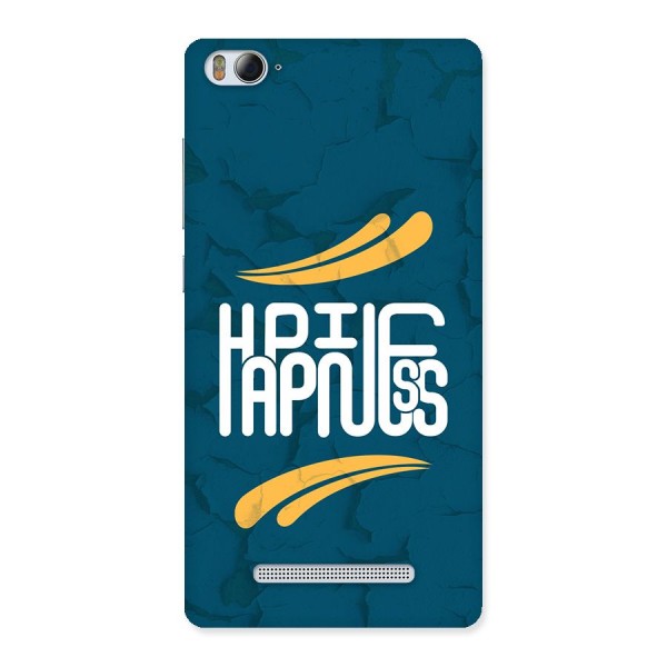 Happpiness Typography Back Case for Mi4i