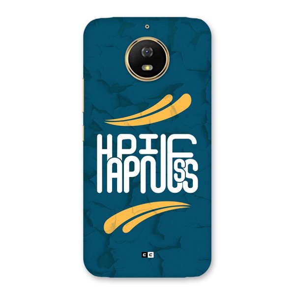 Happpiness Typography Back Case for Moto G5s