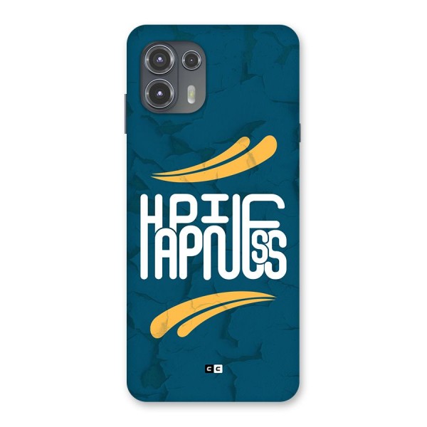 Happpiness Typography Back Case for Motorola Edge 20 Fusion