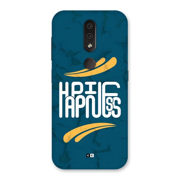 Happpiness Typography Back Case for Nokia 4.2