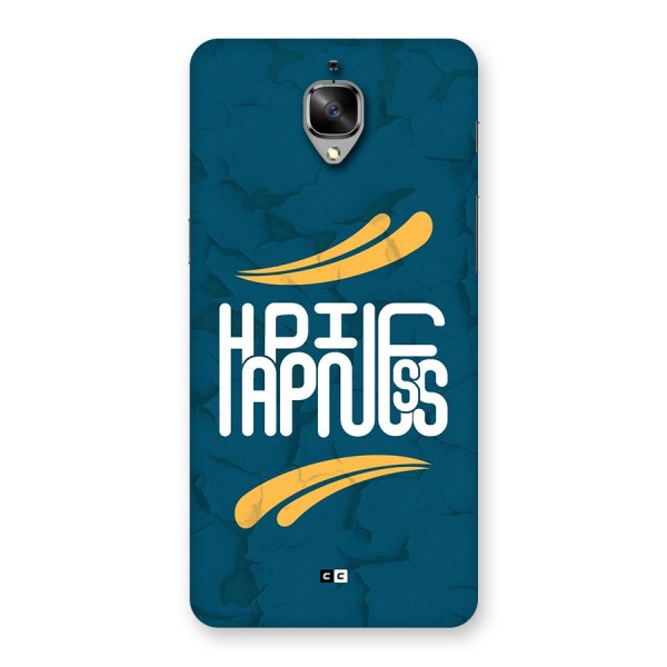 Happpiness Typography Back Case for OnePlus 3