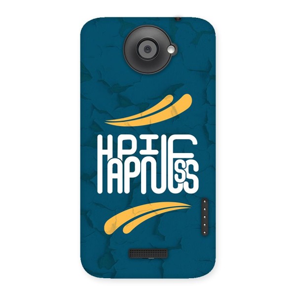 Happpiness Typography Back Case for One X