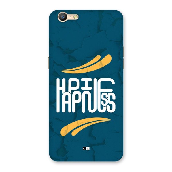Happpiness Typography Back Case for Oppo A39
