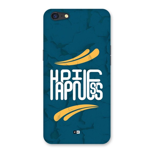 Happpiness Typography Back Case for Oppo A71
