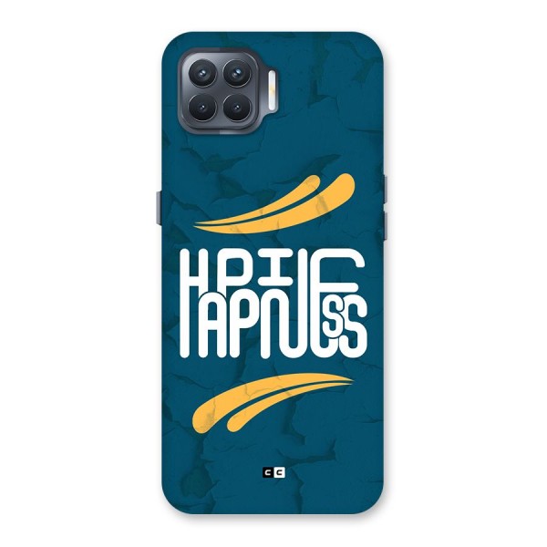 Happpiness Typography Back Case for Oppo F17 Pro