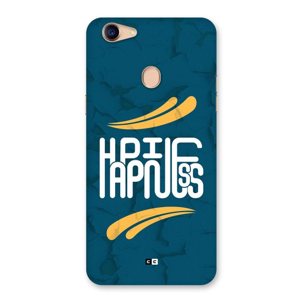 Happpiness Typography Back Case for Oppo F5