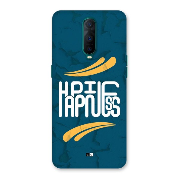 Happpiness Typography Back Case for Oppo R17 Pro