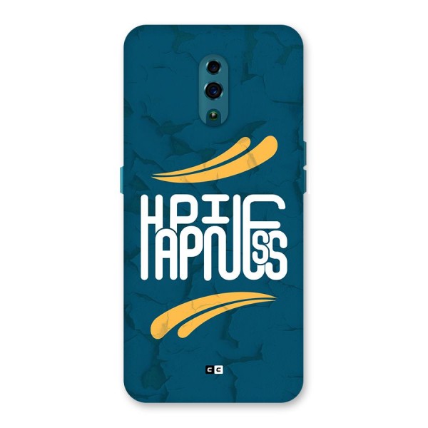 Happpiness Typography Back Case for Oppo Reno
