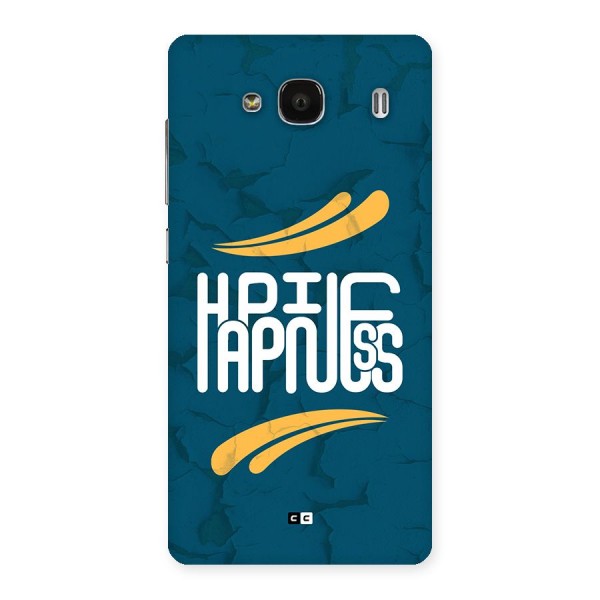 Happpiness Typography Back Case for Redmi 2 Prime