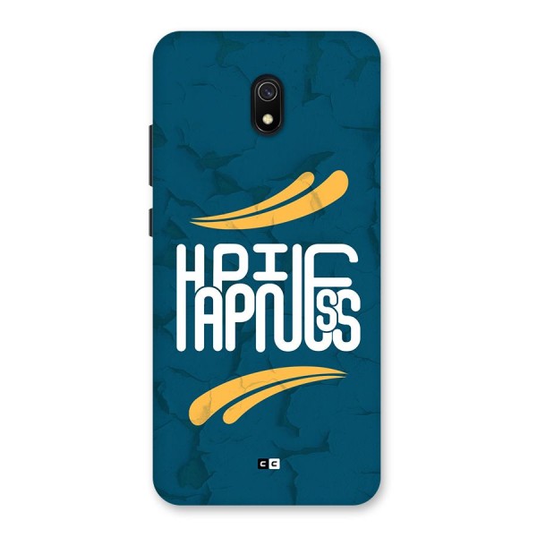 Happpiness Typography Back Case for Redmi 8A