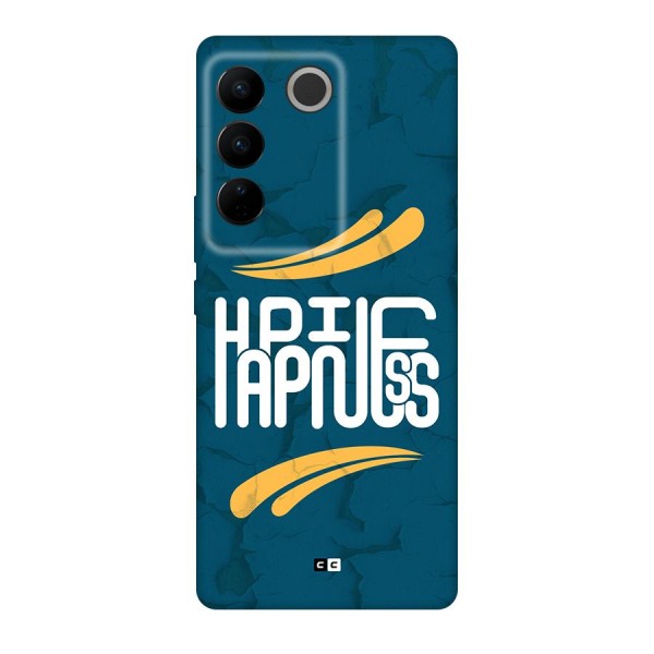 Happpiness Typography Back Case for Vivo V27