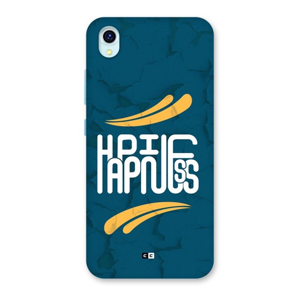 Happpiness Typography Back Case for Vivo Y1s
