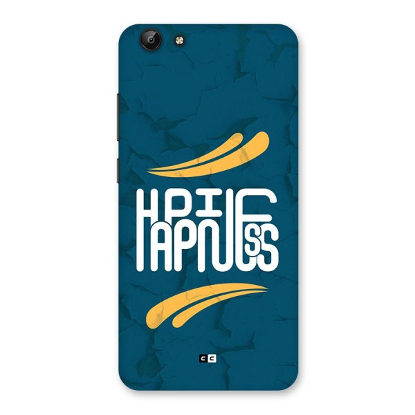 Happpiness Typography Back Case for Vivo Y69