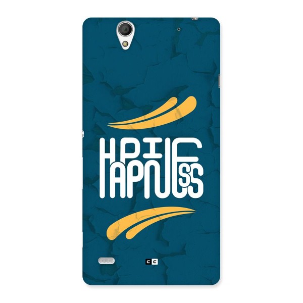 Happpiness Typography Back Case for Xperia C4