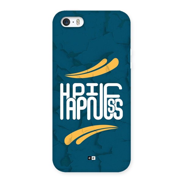 Happpiness Typography Back Case for iPhone 5 5s