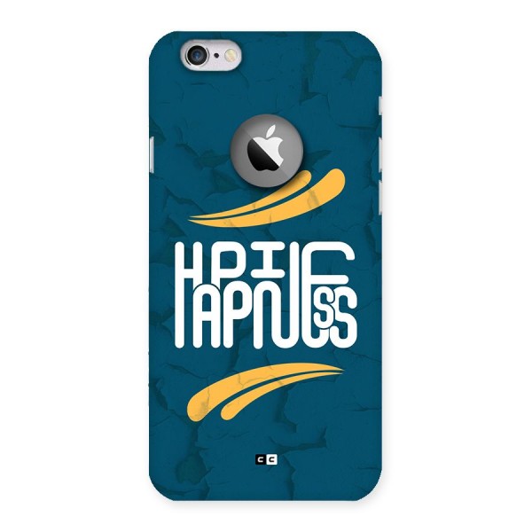 Happpiness Typography Back Case for iPhone 6 Logo Cut