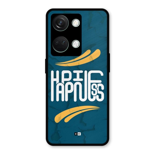 Happpiness Typography Metal Back Case for OnePlus Nord 3