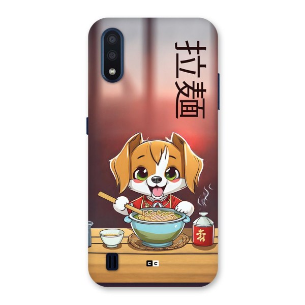 Happy Dog Cooking Back Case for Galaxy M01