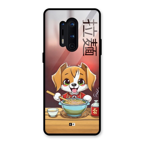 Happy Dog Cooking Glass Back Case for OnePlus 8 Pro