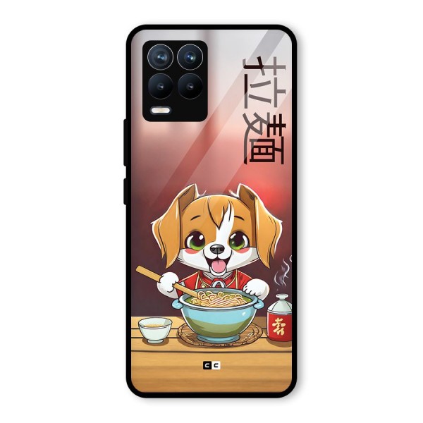 Happy Dog Cooking Glass Back Case for Realme 8 Pro