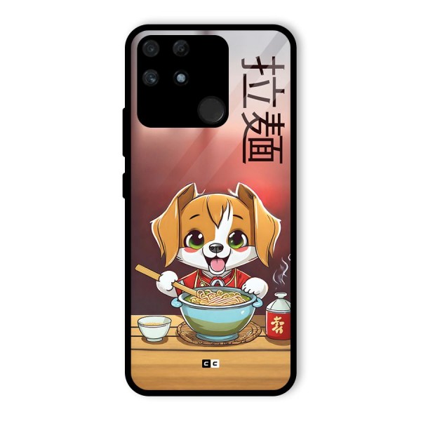 Happy Dog Cooking Glass Back Case for Realme Narzo 50A
