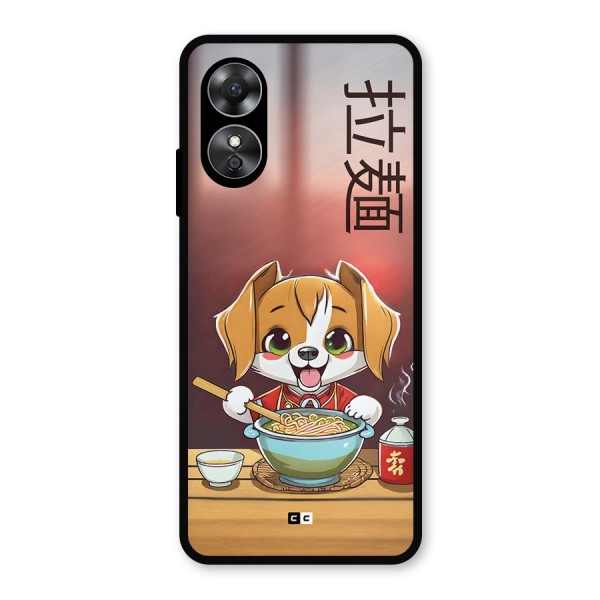 Happy Dog Cooking Metal Back Case for Oppo A17