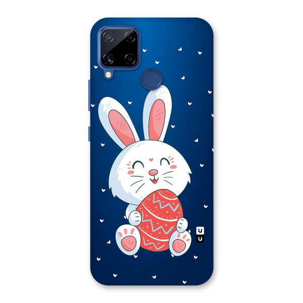Happy Festive Bunny Glass Back Case for Realme Narzo 30A