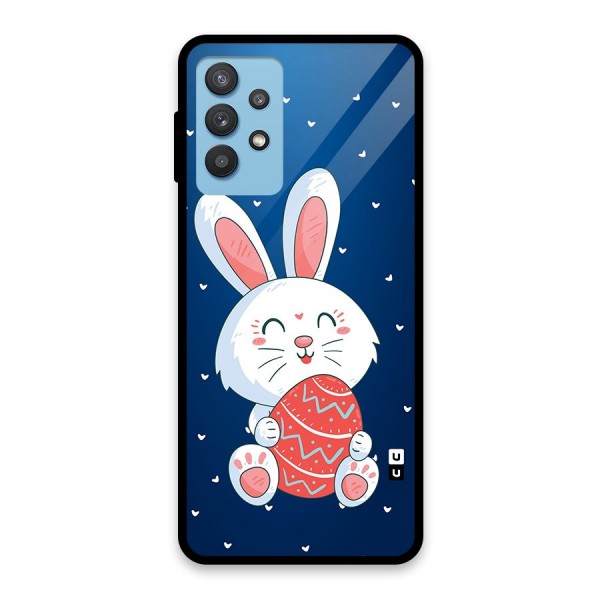 Happy Festive Bunny Glass Back Case for Galaxy M32 5G