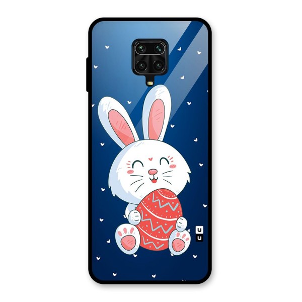 Happy Festive Bunny Glass Back Case for Redmi Note 10 Lite