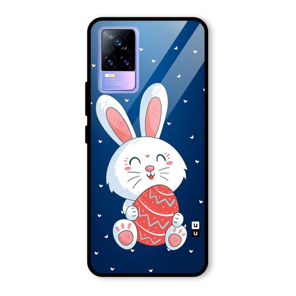 Happy Festive Bunny Glass Back Case for Vivo Y73