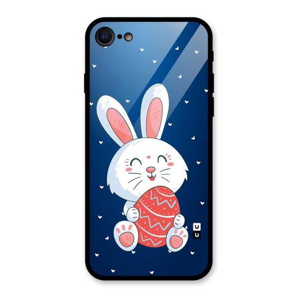 Happy Festive Bunny Glass Back Case for iPhone SE 2022